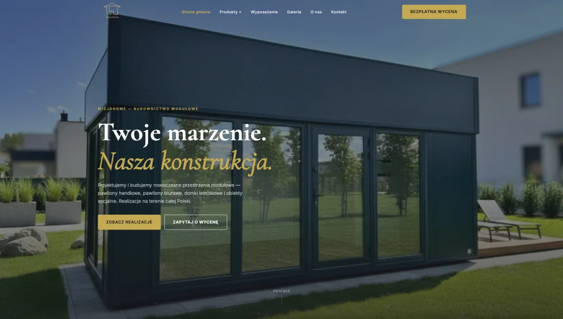WizjoHome — zrzut ekranu